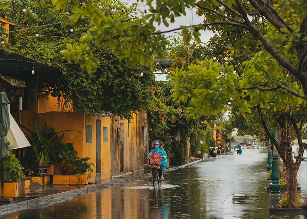 Hoi An ancient town in the rainy season.